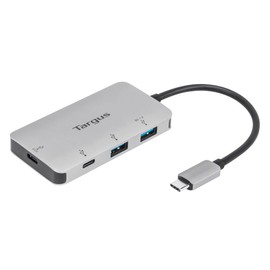 Targus ACH228AP-51 USB-C Multi-Port Hub (2 USB-A Ports, 2 USB-C Ports, 100 W PD Passthrough)