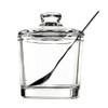 Vencer Sugar Bowl Clear Glass With Lid and Stainless Steel