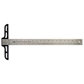 ALVIN AST36 Series Stainless Steel Graduated T-Square with 1.5 Inch Blade, Drawing and Design Tool, Great for Carpentry, Drafting, Architecture, Engineering, and Art - 36 Inch