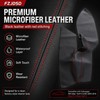 FZJDSD 4Pcs Black Microfiber Leather Inner Door Panel Cover Pads