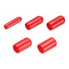 sourcing map 100pcs Round Rubber End Caps Protective Caps 1/8"