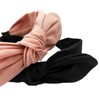 hodooly 2 Pack Knotted Bow Headbands For Women, Turban Headband