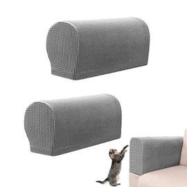 ZEACCT Elastic Armrest Covers Stretch Couch Armrest Protectors Sofa and Arm Caps Soft Sofa Arm Covers Removable Washable Set of 2 Backrest Throw Arm Caps