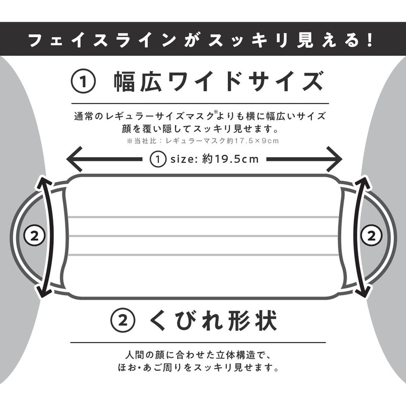 Fuji SOLID MASK Mask, White, Pack of 30