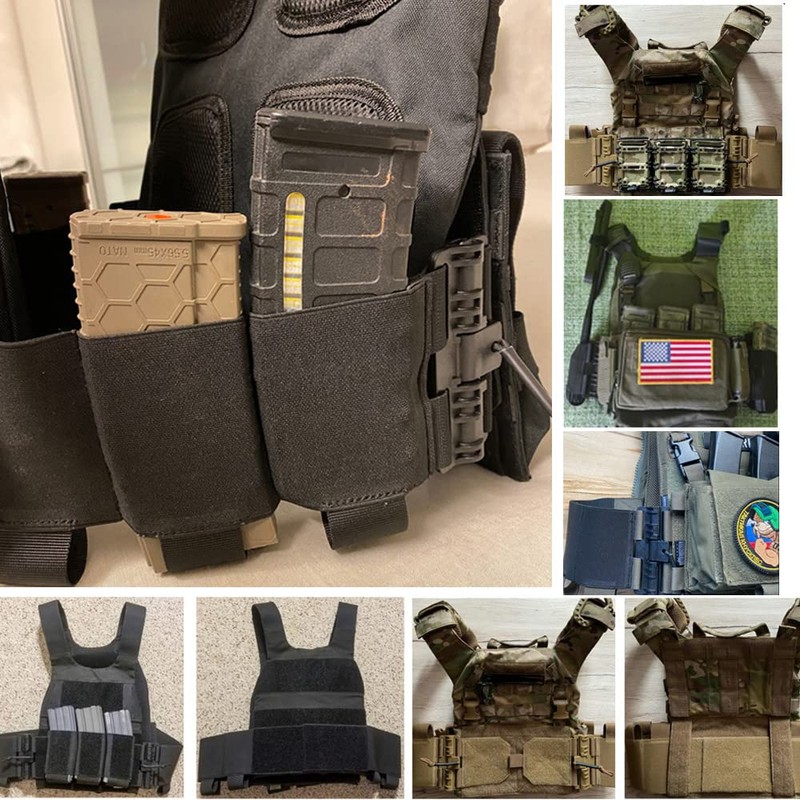 Zamudam Elastic Tactical Vest Cummerbund Quick Release Mounting Strap for