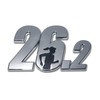 26.2 Female Running Marathon Car Emblem