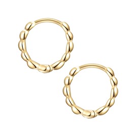 Glanzstücke München Women's Creole Earrings 925 Sterling Silver, Silver