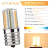 DiCUNO E17 LED Bulb Dimmable, Under Microwave Oven Appliance Light,