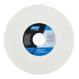 Norton 7" Diameter 1/4" Thick 1-1/4" Hole Size 80 Grit 38A Aluminum Oxide J Hardness Type 1 Surface Grinding Wheel