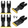 12PCS Titanium Oscillating Saw Blades, Precise Oscillating Multi Tool Blades,