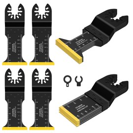 12PCS Titanium Oscillating Saw Blades, Precise Oscillating Multi Tool Blades, Titanium Oscillating Multitool Blades, Multi Tool Blades Kits for Soft Metal Wood Nail