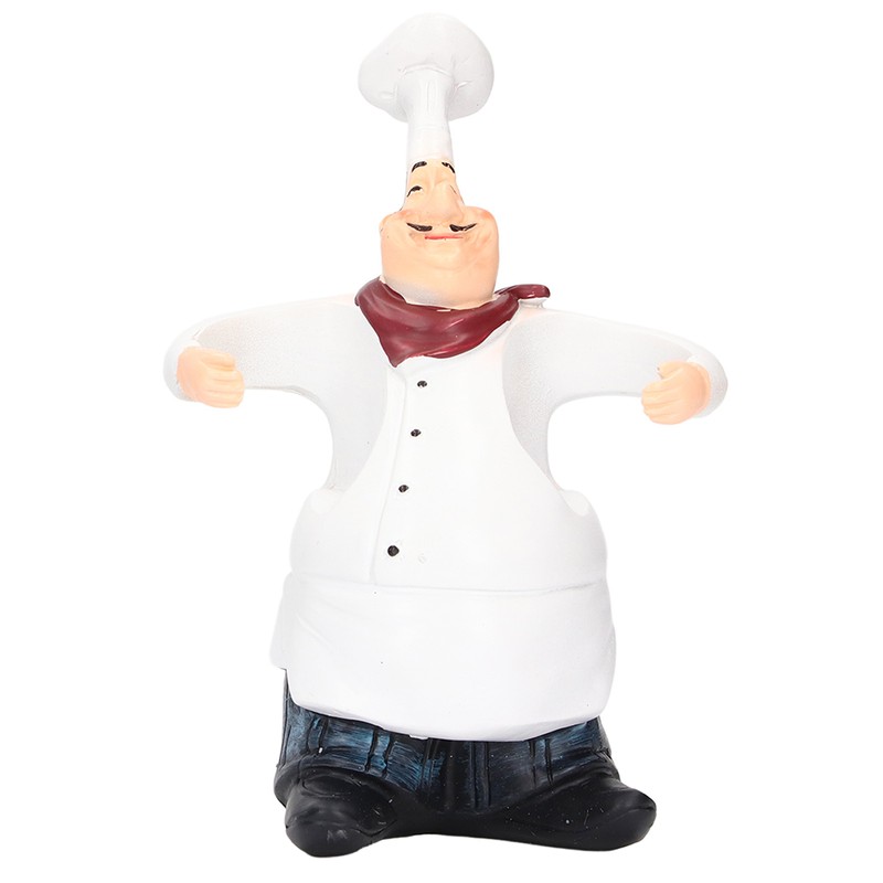 Chef Statue Salt Shakers Set Adorable Statue Vivid Details Resin