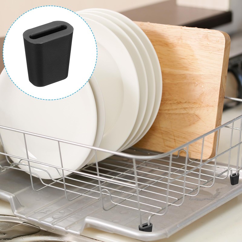 PATIKIL Kitchen Sink Rack Feet, 50 Pack Plastic Rack Bottom
