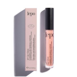 LEPO | 3D Lip Gloss, ultra-heller und pflegender Lipgloss, Nr. 01 Aprikose, mit Bio-Arganöl, Tsubaki-Öl und Mangobutter