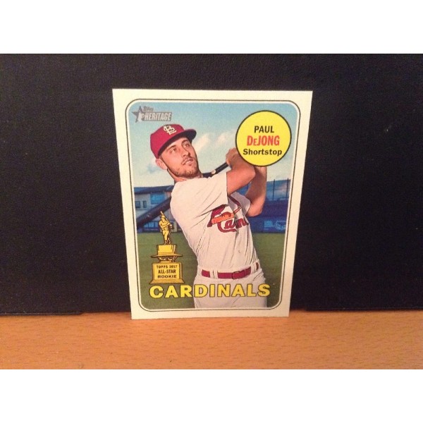 2018 Topps Heritage #320 Paul DeJong Cardinals PRESELL