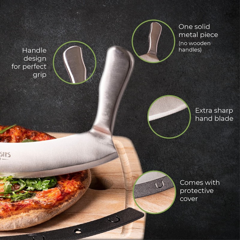 Les Plaisirs Du Chef Stainless Steel Pizza Cutter - Sharp