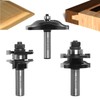 SICWOOD 3PCS Cabinet Door Raised Panel Router Bits Set 1/2