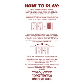 Kids Against Maturity: The Original Card Game for Kids and Families, Super Fun Hilarious for Family Party Game Night (Comic Edition)