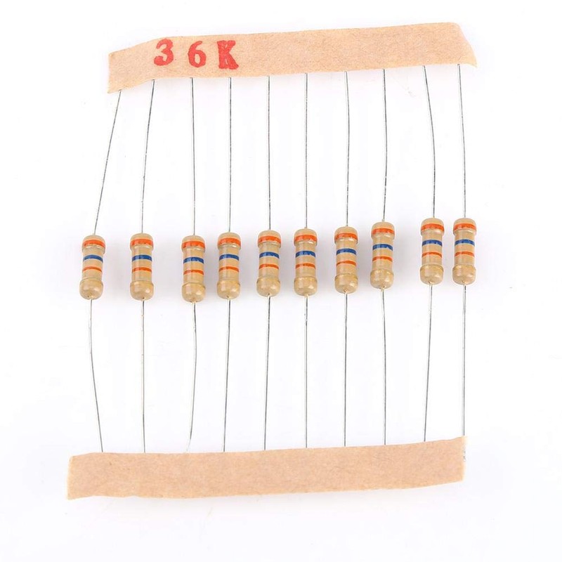 100 Value 1000pcs 1-10M Ohm 1 2W Carbon Film Resistor