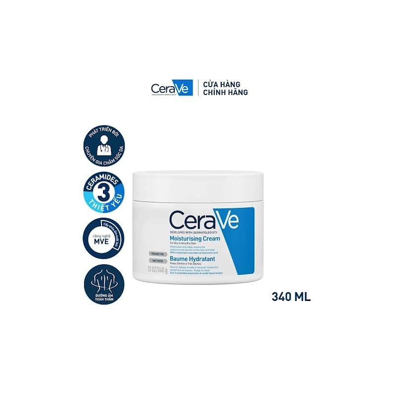 CeraVe Moisturizers, Moisturizing Cream, 12 Ounce