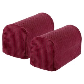 uxcell Stretch Armrest Covers Armchair Anti-Slip for Chairs Sofas Couch Arm Covers Recliner Sofa Burgundy 2 Pcs