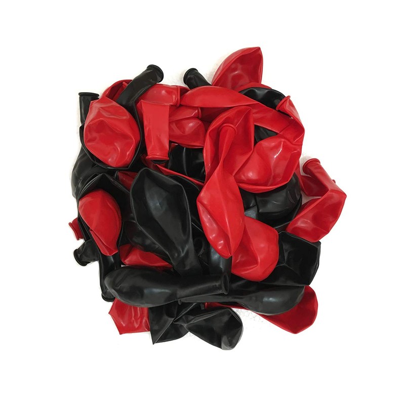 TNWBA Red Black Balloons,100 pcs 12 inch Latex Balloons,birthday party