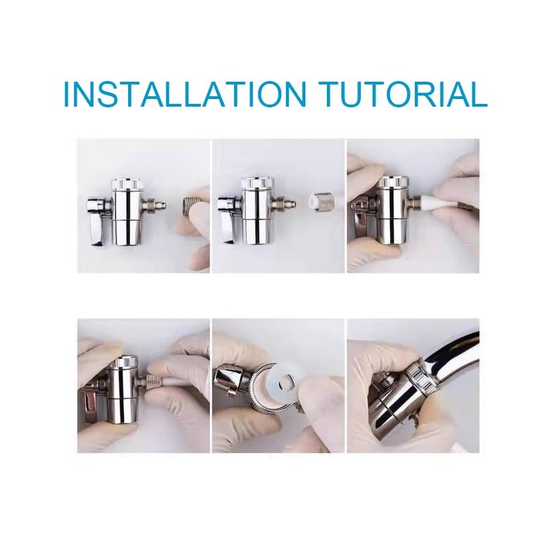 IEUYO Brass Faucet Diverter Valve with Aerator for Hand Held