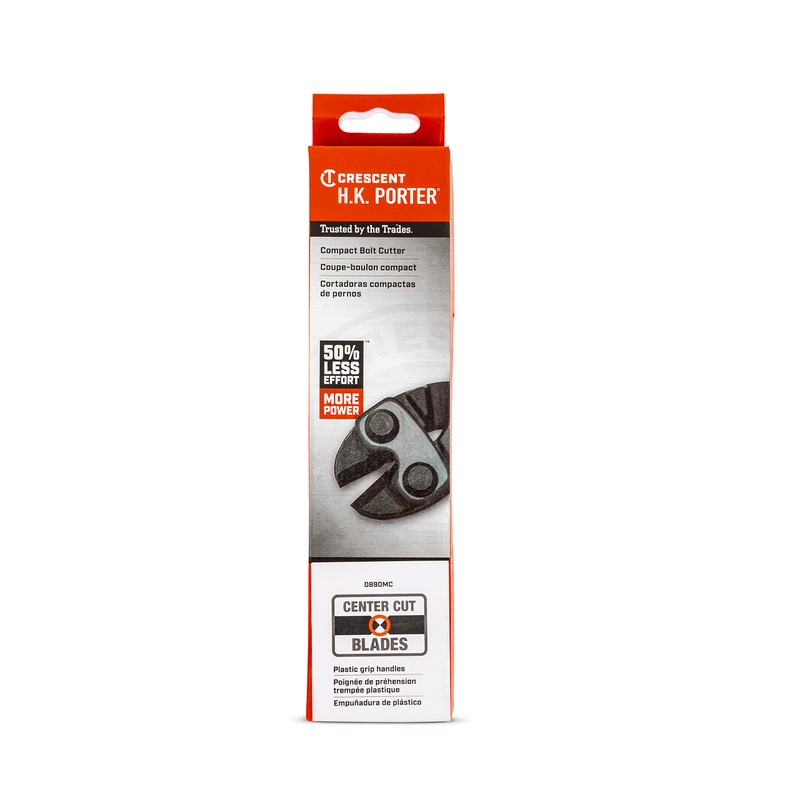 HK Porter Compact Bolt Cutter with Center Cut Blades and