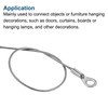 TA-VIGOR 4Pcs Stainless Steel Lanyard Cable 1.5mm x 20cm, Eyelet