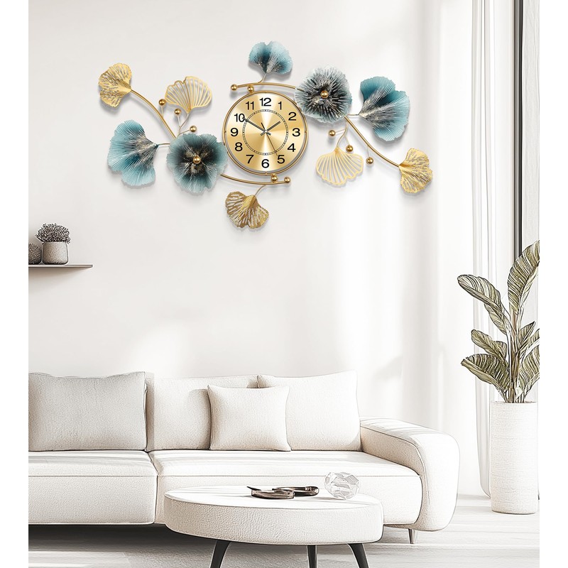 Axioglo Wall Clocks for Living Room Decor,Large Wall Clock,3D Creative