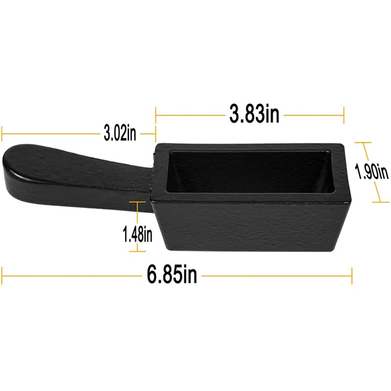 Silver Smith 25 oz Cast Iron Loaf Bar Ingot Mold