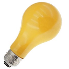 Specialty/Decorative 25A/Y, 25 Watt, 120 Volt, Medium Base, A19 Ceramic Yellow Light Bulb (1 Pack)