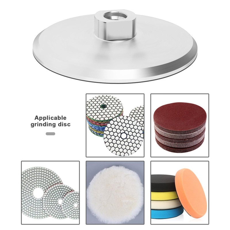 Create idea 1PC 5inch/125mm Aluminum Backer Pad Diamond Polishing Pads