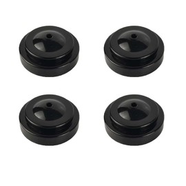 Zigvert 4 Pack Desk Flag Holder ,Black Miniature Flag Stands,1 Hole Black Base For 4"x6" 5"x8" Stick Desk Flags, Holders for Almost All Small Mini Flags