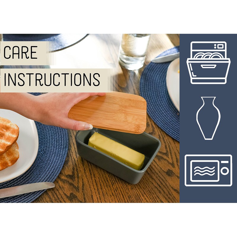 Nat & Jules Ceramic Stoneware 1/2 Pound, 2 Sticks Butter