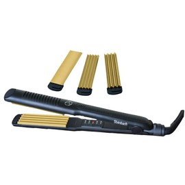 Steinbach Professional 603 Cute Crimper Straightener Turmalin Ionic 3 in 1 schwarz
