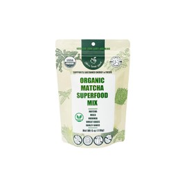 Cherie Sweet Heart Matcha Powder Green Superfood Mix, Non-GMO Mixed Greens, Plant Based, Focus & Energy, Organic Green Tea Powder, Natural Caffeine Drink Mix (6oz, 34 Servings) (Packaging May Vary)