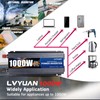 LVYUAN 1000 Watt Pure Sine Wave Power Inverter 12V to