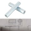 Jadeshay Long Rod Nut M8 * 66 Hex Hexagonal Sleeve