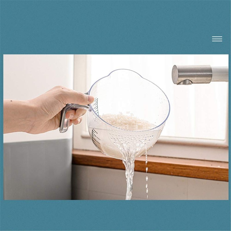 22 Lbs Rice Container Dispenser with Measurable Rice Cylinder (Gray)