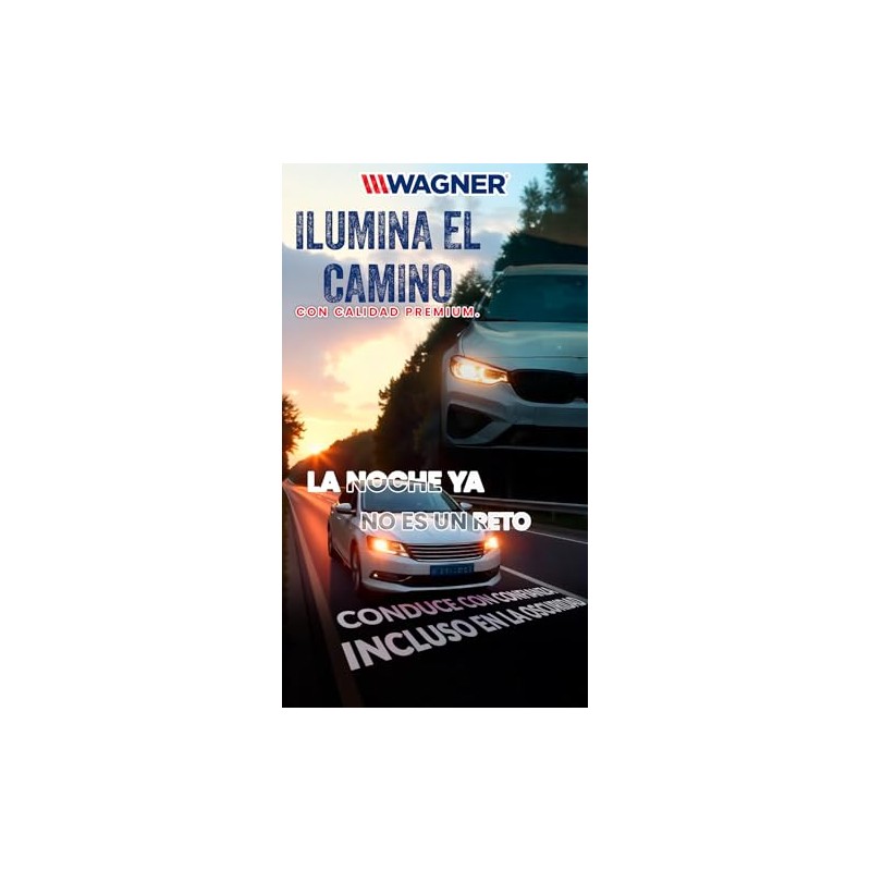WAGNER Lighting 4 Focos Halógenos Para Faro, Faro Antiniebla Compatible