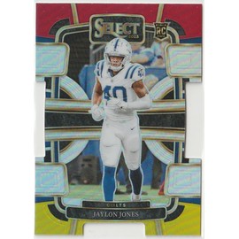 2023 Jaylon Jones Rookie Card Panini Select Football Concourse Red Yellow Prizm Die-Cut RC #42 (J2GO)