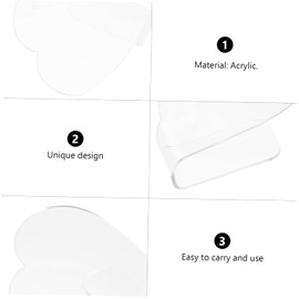 FRCOLOR 3Pcs Nail Art Mixing Palette Handheld Color Mixing Boards for Manicure DIY Nail Art for Blending Gel Pigments and Cosmetics for Home Salon Use