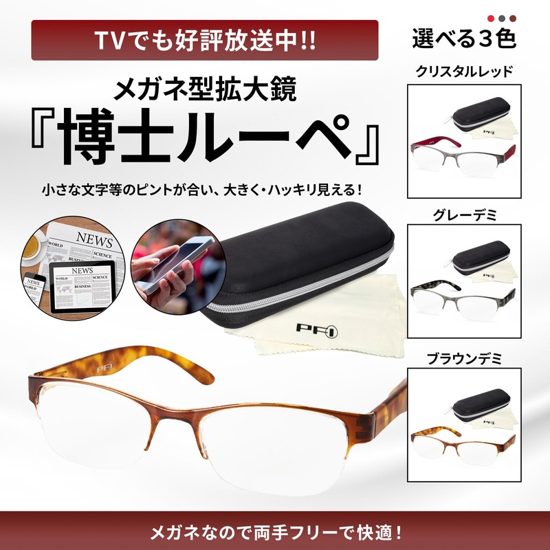 Dr. Loupe (approx. 1.6x Brown Demi) with Serial Number