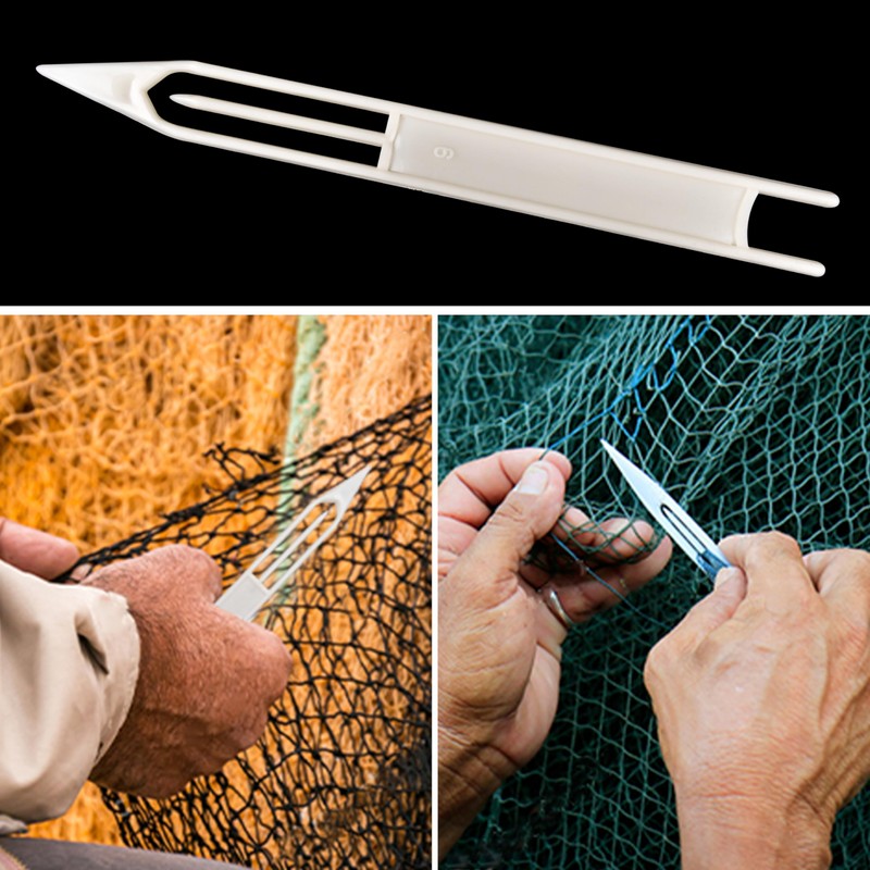 Fishing Netting Needle Shuttles Kit- 10Pcs Plastic Cast Net Mending