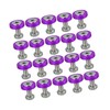 A ABSOPRO 20 Pcs Car Motorcycle Purple M6 Fender Bumper