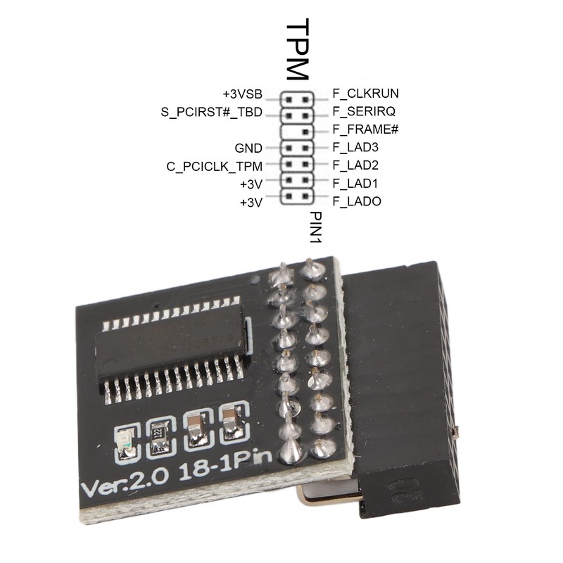 ASROCKRACK Accessory TPM 2.0 Module with Infineon SLB9665 Chip for