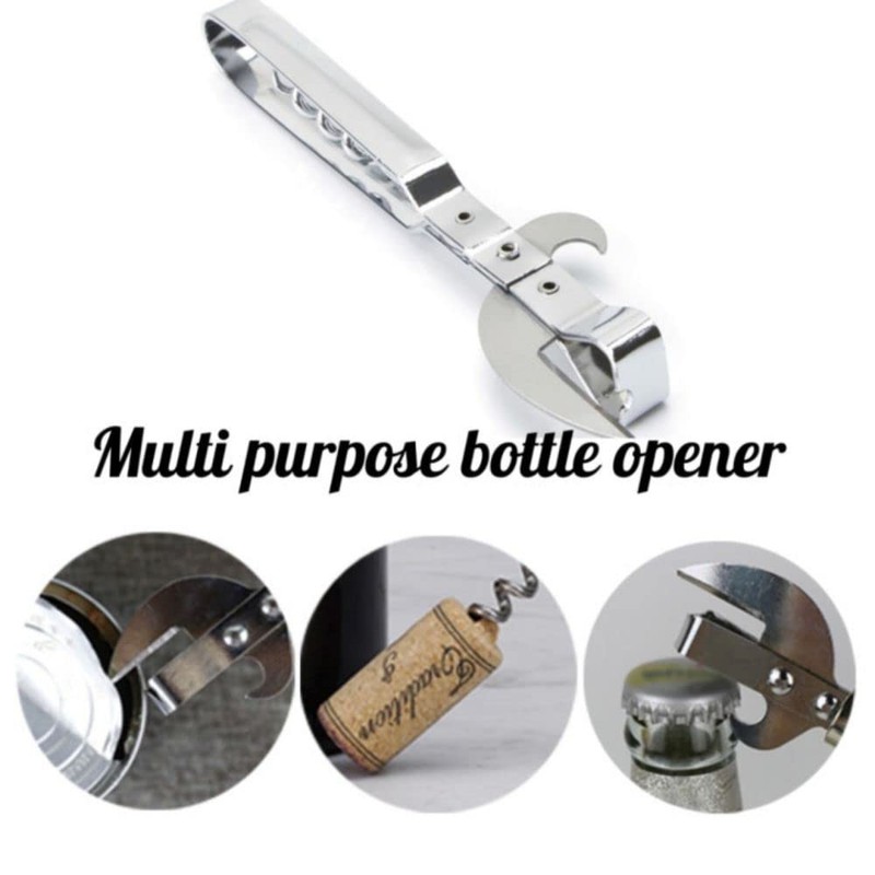 gofidin 2 Stück Edelstahl Traditioneller alter Stab Dosenöffner und Korkenzieher