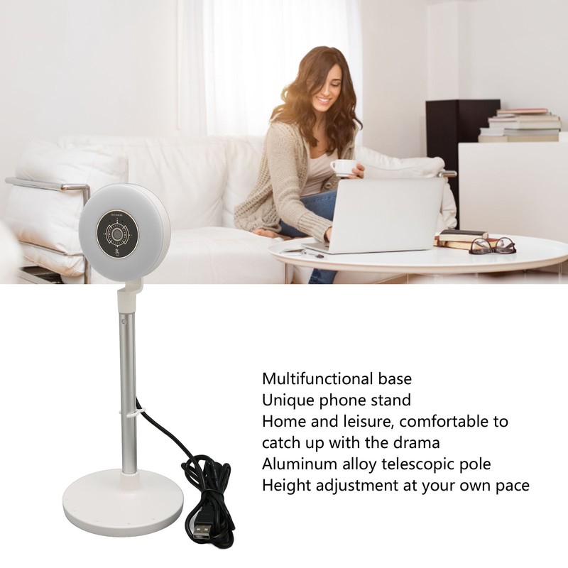 1080P Fill Light Webcam 3 Level Adjustable Fill Light Retractable