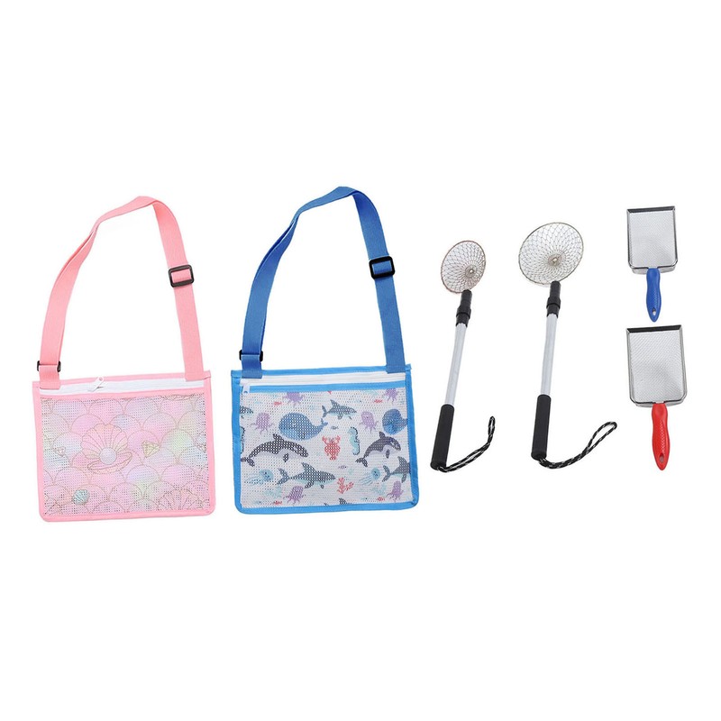 6pcs Shelling Tools for Beach Include Sand Sifter with Extra